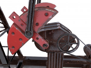 oil pumpjack 2 3D Model