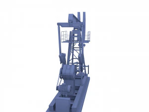oil pumpjack 2 3D Model