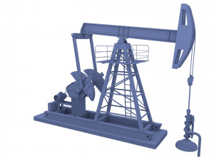 oil pumpjack 2 3D Model