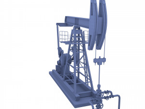 oil pumpjack 3 Model 3D