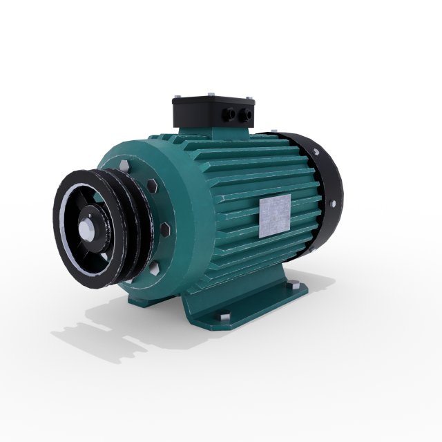 electric motor 5 3D 모델 .c4d .max .obj .3ds .fbx .stl .blend 
