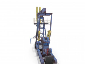 oil pumpjack weathered 1 3D 모델