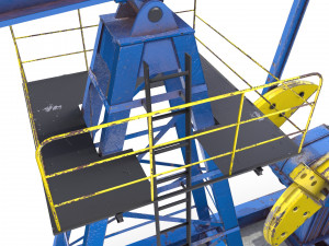 oil pumpjack animated 1 3D Модель
