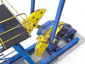 oil pumpjack animated 1 3D Модель