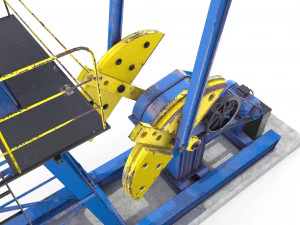 Pumpjack de &oacute;leo animado 1 Modelo 3D