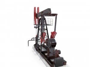 Pumpjack de &oacute;leo animado 2 Modelo 3D