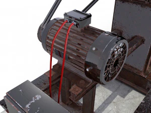 Pumpjack de &oacute;leo animado 2 Modelo 3D