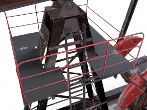 Pumpjack de &oacute;leo animado 2 Modelo 3D