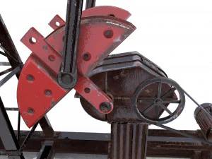 Pumpjack de &oacute;leo animado 2 Modelo 3D