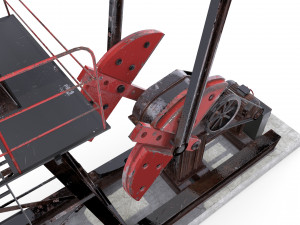 oil pumpjack animated 2 3D 모델