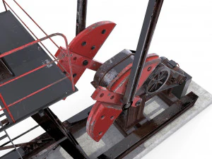 Pumpjack de &oacute;leo animado 2 Modelo 3D