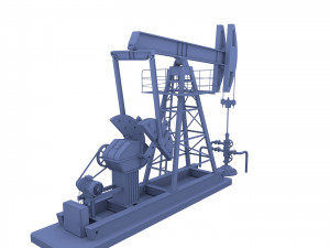 oil pumpjack animated 2 3D 모델