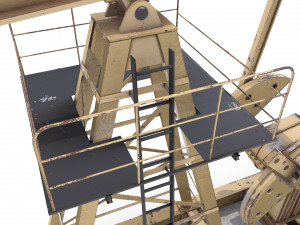 oil pumpjack animated 3 Modelo 3D
