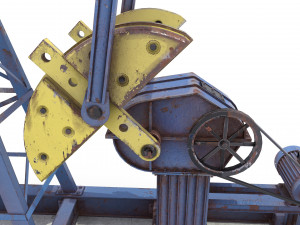 oil pumpjack animated weathered 1 3D Model