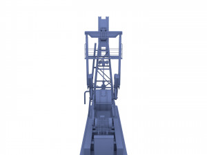 oil pumpjack animated weathered 3 3D Model