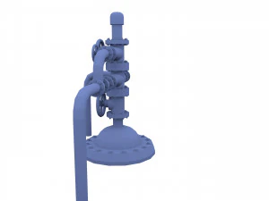 oil pumpjack wellhead 1 3D Model