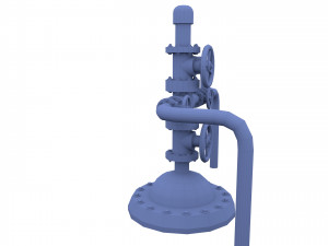 oil pumpjack wellhead 2 Model 3D