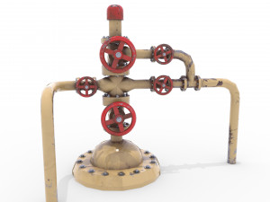 oil pumpjack wellhead 3 Modelo 3D