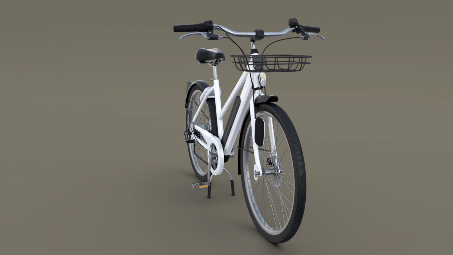 electric bicycle 3D Model .c4d .max .obj .3ds .fbx .stl .blend 