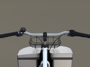 electric bicycle and station 3D-Modell