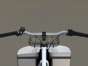 electric bicycle and station 3D Model