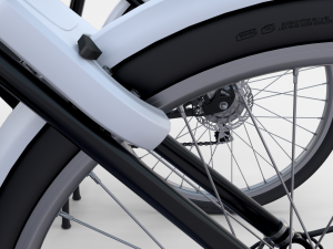 electric bicycle and station black Modello 3D