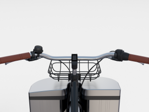 electric bicycle and station black Modello 3D