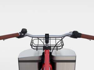 electric bicycle and station red 3Dモデル