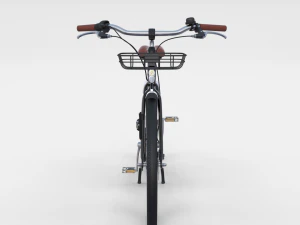 bicicletta elettrica nera Modello 3D