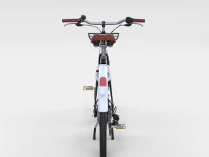 bicicletta elettrica nera Modello 3D