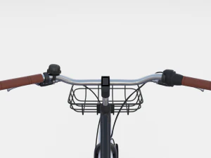 bicicletta elettrica nera Modello 3D