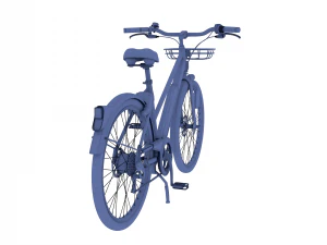 bicicletta elettrica nera Modello 3D