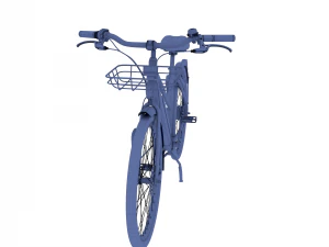 bicicletta elettrica nera Modello 3D