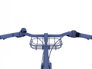 bicicletta elettrica nera Modello 3D
