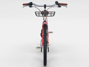 electric bicycle red Modèle 3D