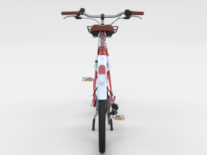 electric bicycle red Modèle 3D