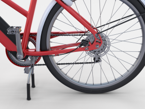 electric bicycle red Modèle 3D