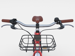 electric bicycle red Modèle 3D
