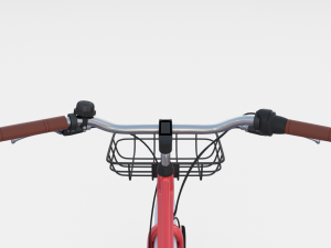 electric bicycle red Modèle 3D