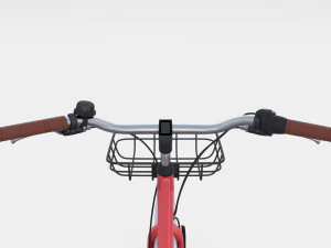 electric bicycle red 3D Model