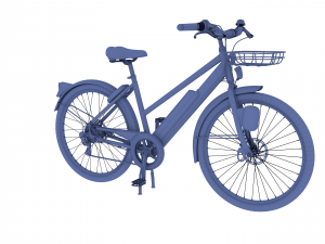 electric bicycle red Modèle 3D