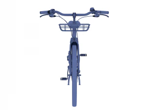 electric bicycle red 3D Model