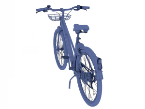 electric bicycle red 3D Model