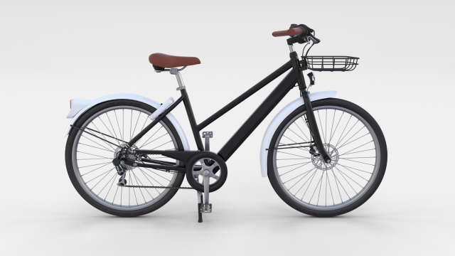 generic bicycle black Modelo 3D .c4d .max .obj .3ds .fbx .stl .blend