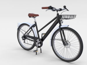 generic bicycle black Modelo 3D