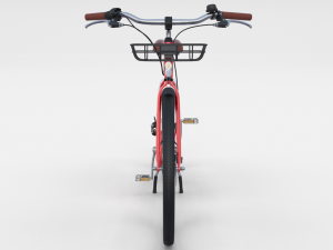 generic bicycle red 3D 模型