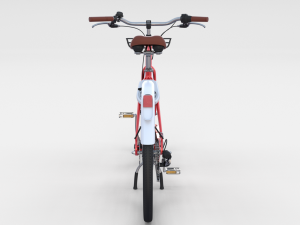 generic bicycle red 3D 模型