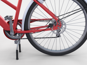 generic bicycle red 3D 模型