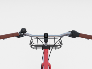 generic bicycle red 3D 模型