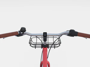 универсальный велосипед красного цвета 3D Модель